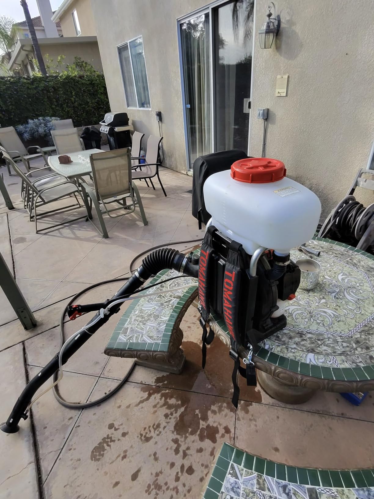 Tomahawk Power 3HP Backpack Mosquito Fogger Leaf Blower 3.7 Gallon Tank Garden Sprayer (Turbo Fogger) customer photo 1
