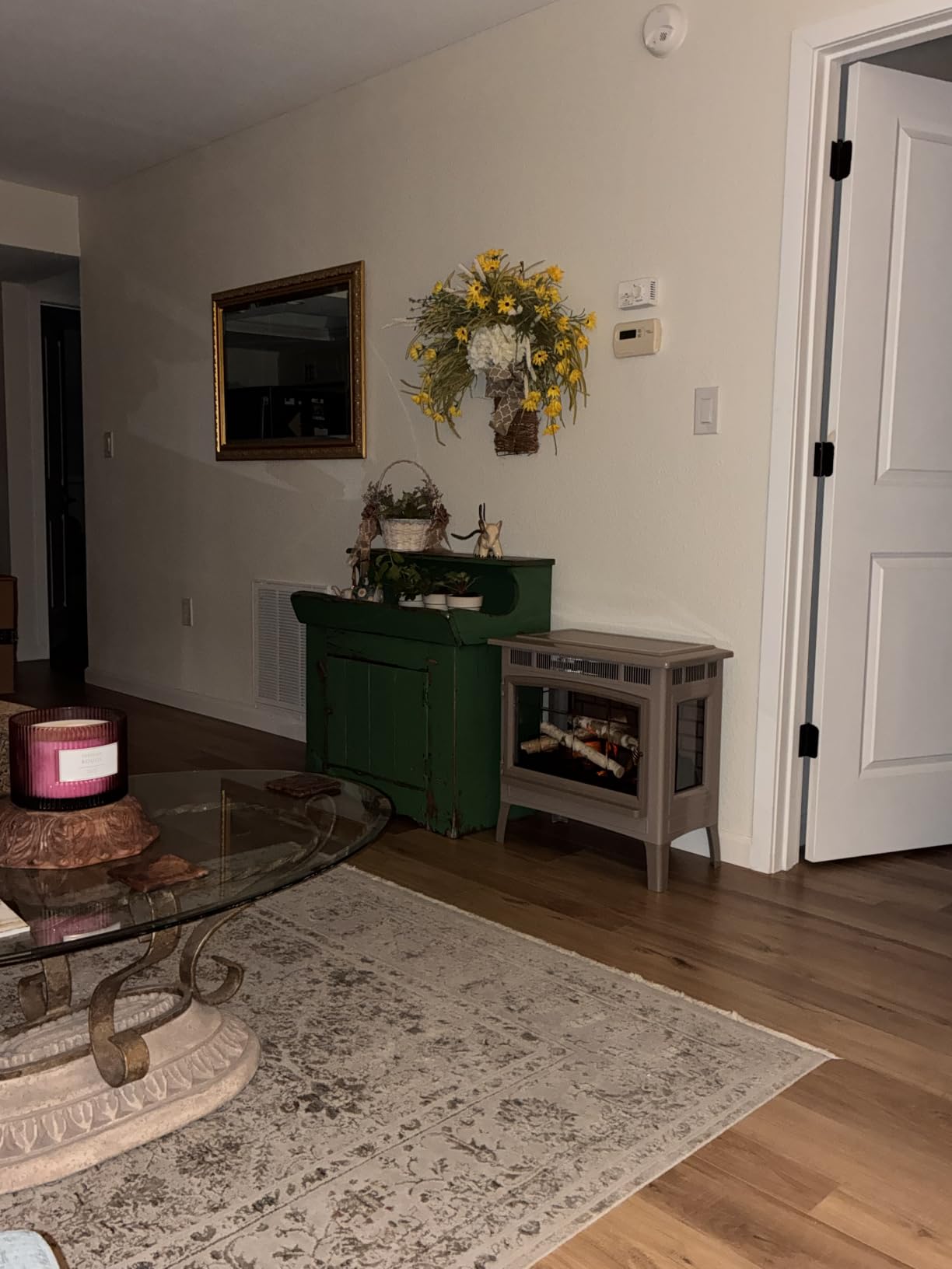 duraflame Freestanding Electric Fireplace Stove Heater with 3D Flame Effect for 1,000 Sq. Ft, Bronze customer photo 1