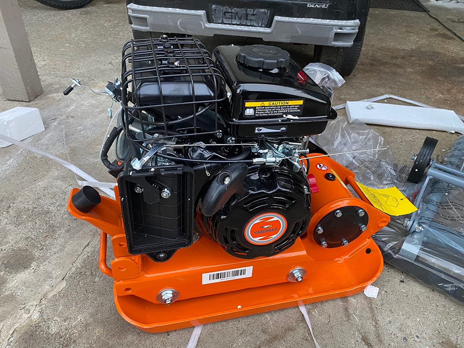 YARDMAX YC0850 1850 lb. Compaction Force Plate Compactor, 2.5 hp, 79cc, 5900 BPM customer photo 2