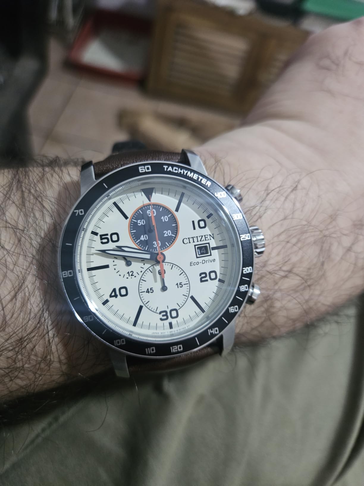 Citizen Men's Eco-Drive Weekender Brycen Chronograph Watch in Stainless Steel customer photo 2