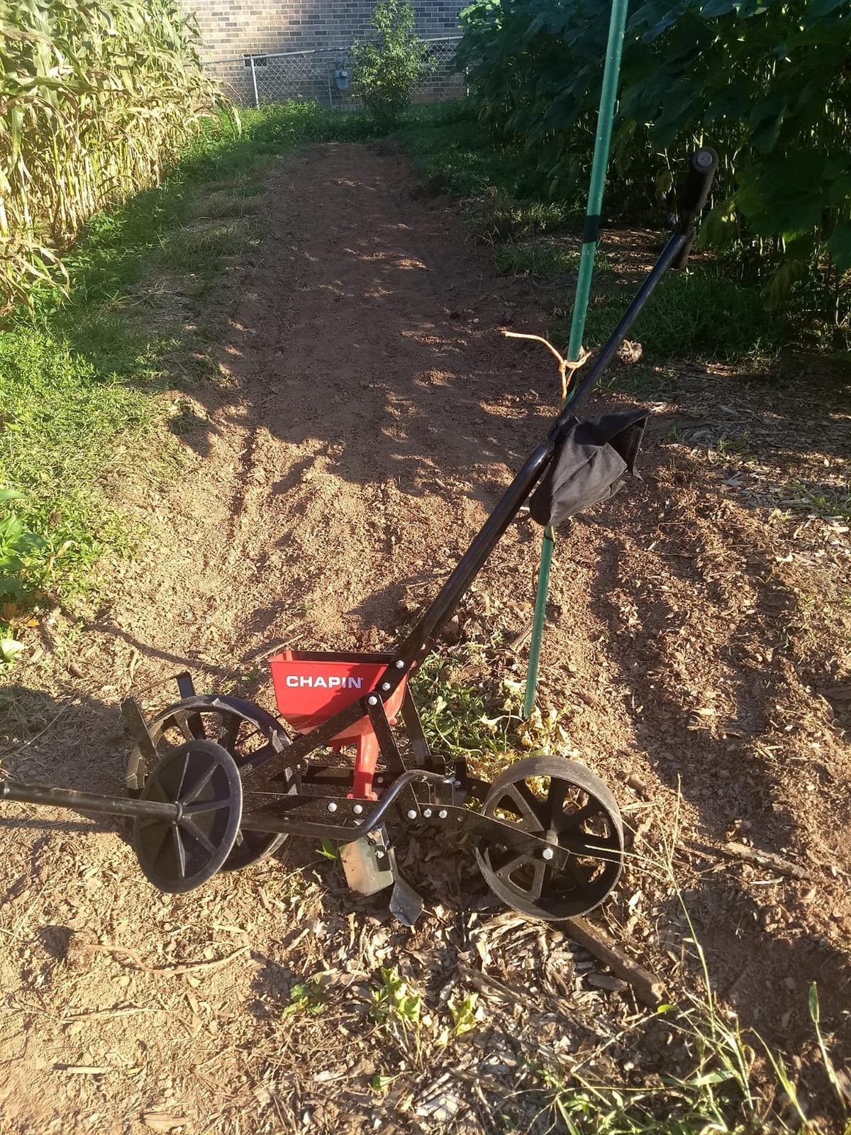 CHAPIN 8701B Push Garden Seeder for Row Planting, 20 Seed Varieties | Plant rows faster with interchangeable seed plates for multiple seed types, plus a rust-resistant hopper for garden use customer photo 2