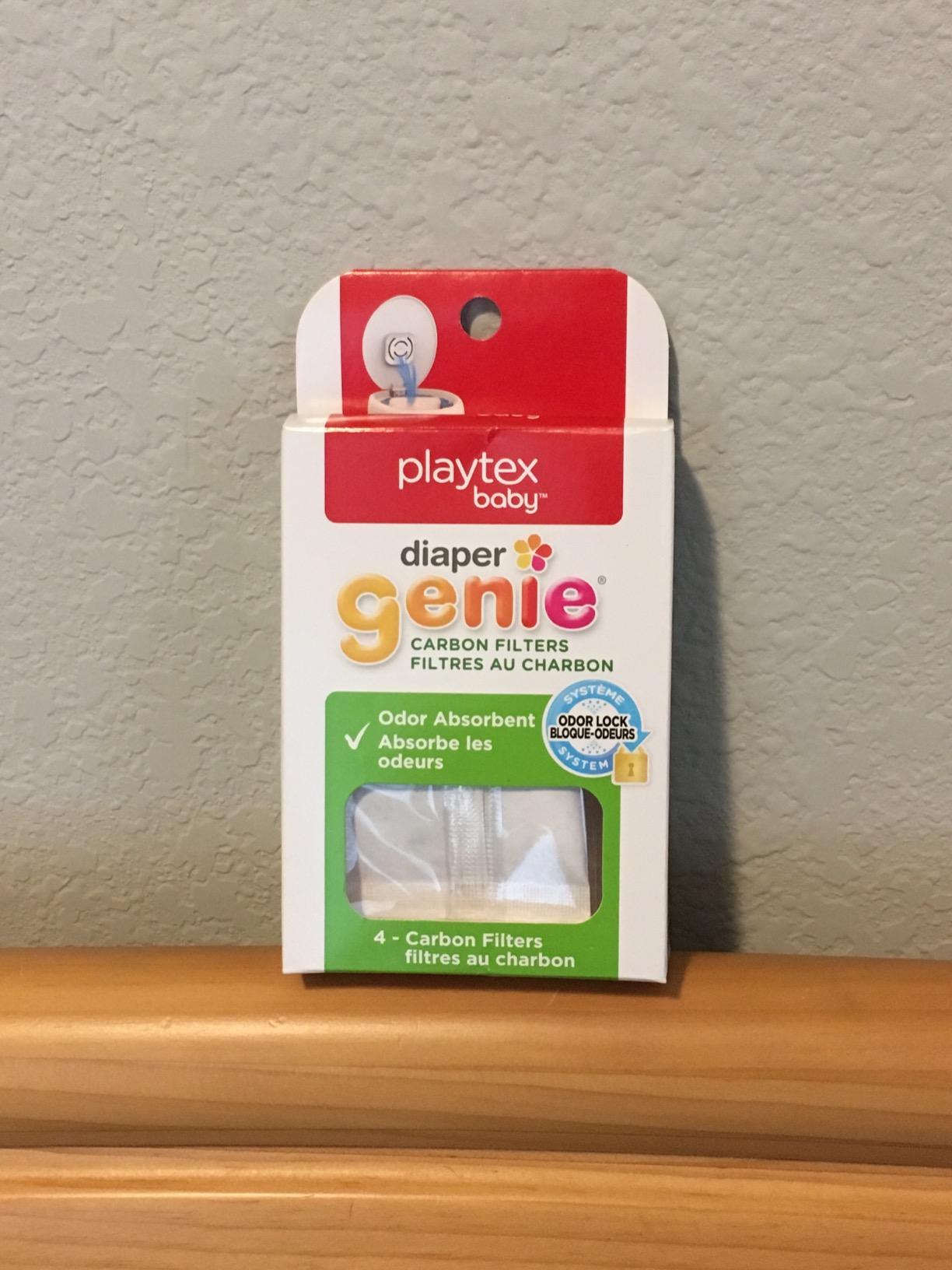 Diaper Genie Complete Diaper Pail (White) – Includes 1 Refill (Holds 270 Newborn Diapers) & 1 Carbon Filter customer photo 2