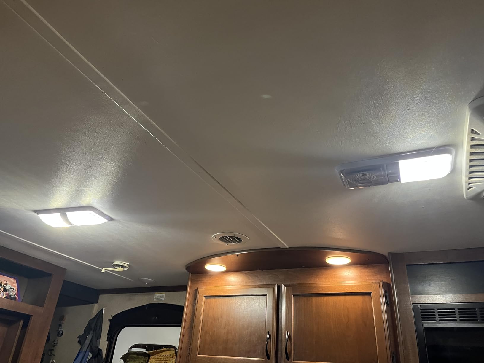5 Pack RV LED Ceiling Double Dome Light Fixture ON/OFF Switch Interior Lighting for Car/RV/Trailer/Camper/Boat DC 11-18V Natural White 4000-4500K 48X2835SMD (Natural White 4000-4500K, 5) customer photo 2