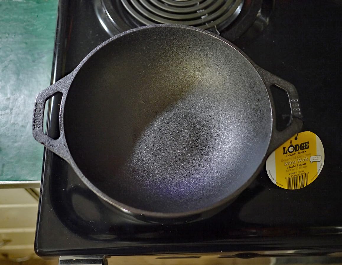 Lodge Pre-Seasoned Cast Iron Stir Fry Mini Wok, PFAS-Free, 9 Inches customer photo 2