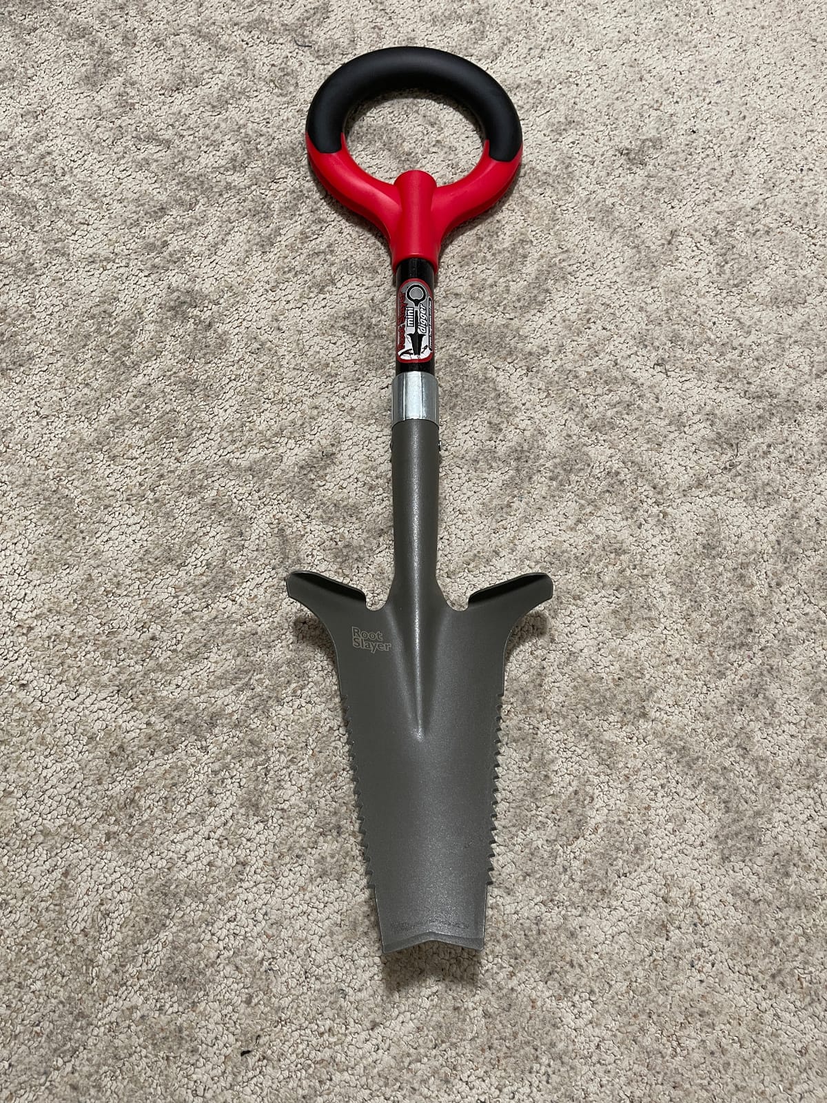 Root Slayer 22311 Nomad Garden Spade, Serrated Edge, Red customer photo 1