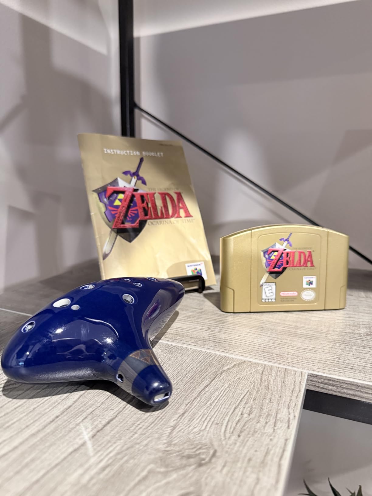 Legend of Zelda Ocarina of Time 12 Hole Alto Triforce Link Ocarina Zelda Cosplay Ceramic Exclusive Replica by AWEF (Dark Blue) customer photo 1