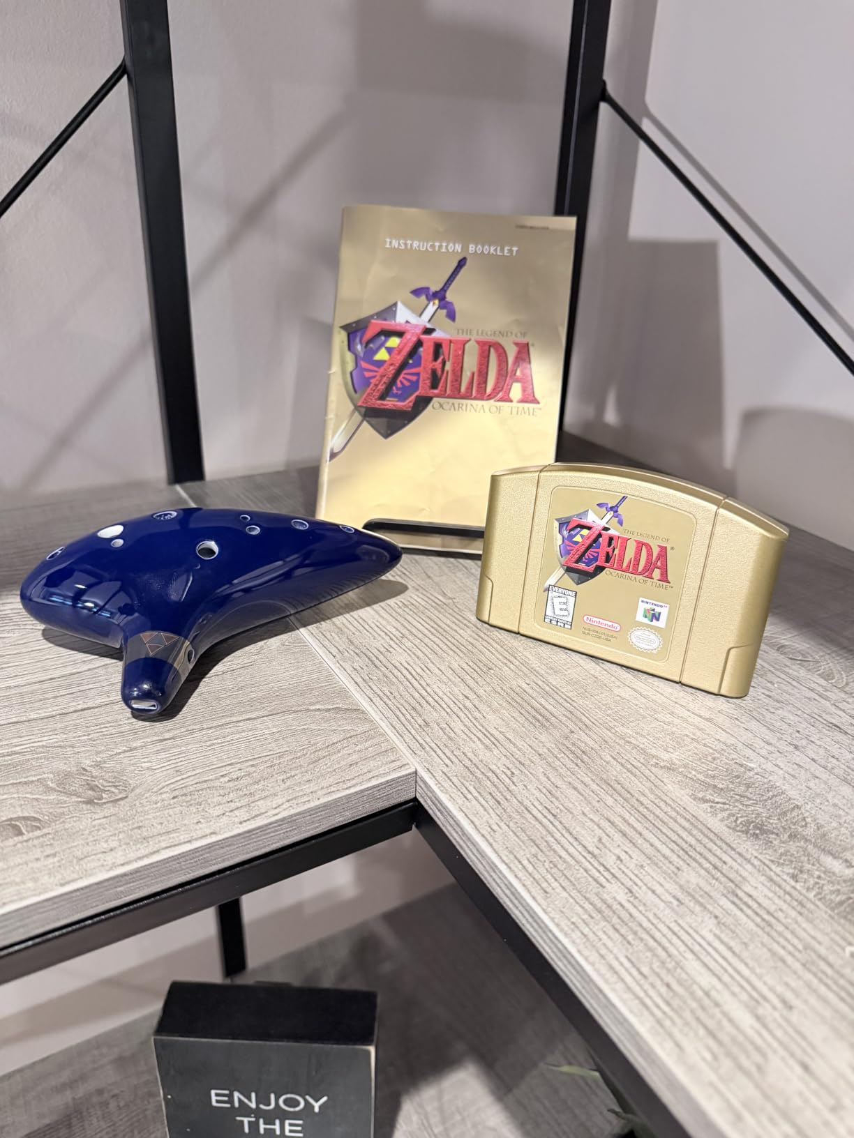 Legend of Zelda Ocarina of Time 12 Hole Alto Triforce Link Ocarina Zelda Cosplay Ceramic Exclusive Replica by AWEF (Dark Blue) customer photo 2