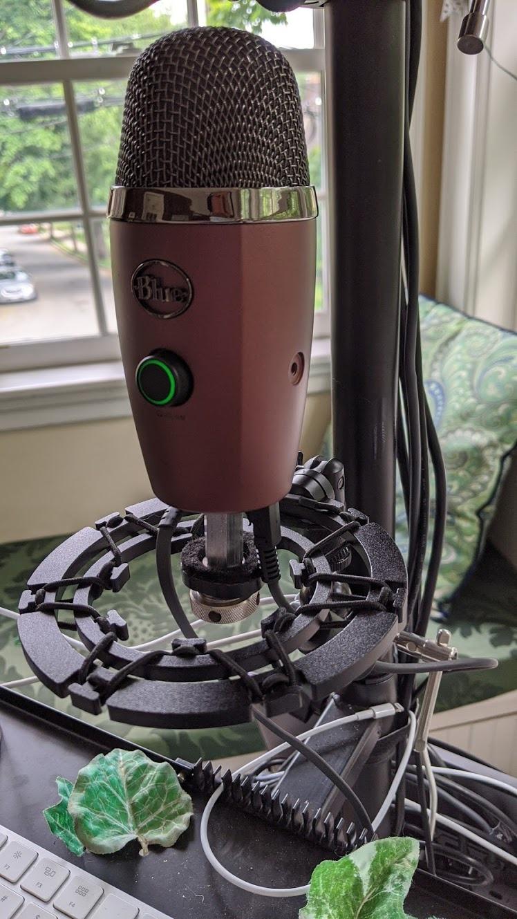 Pro Microphone Shock Mount - Mic Holder Compatible w/Blue Yeti, Snowball & Pro Microphones customer photo 2