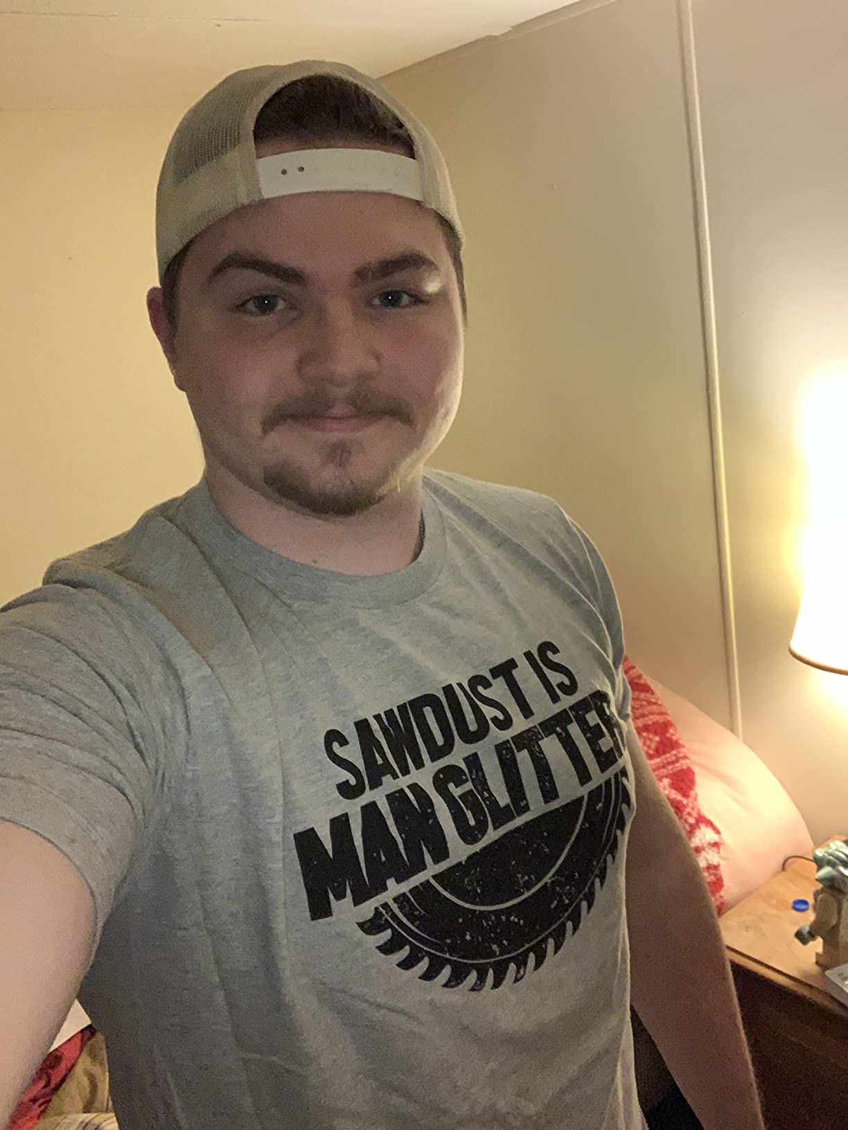 Sawdust is Man Glitter | Funny Woodworking Wood Working Saw Dust Humor T-Shirt customer photo 1