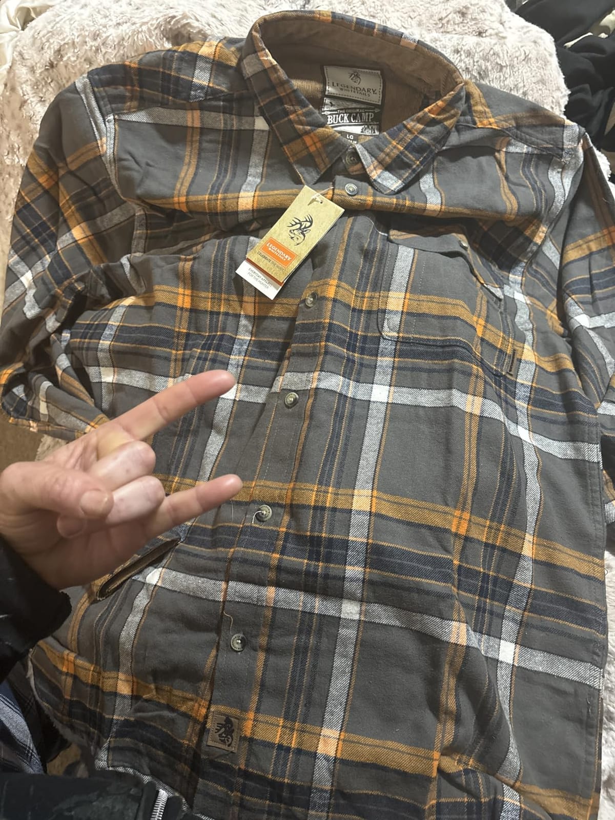 Legendary Whitetails Mens Flannel Long Sleeve Button Down 100% Cotton Shirt customer photo 1