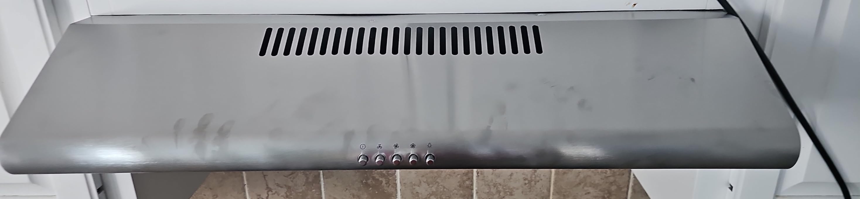 COSMO COS-5MU30 30 in. Delta Collection Ducted Under Cabinet Range Hood, Button Controls, Reusable Filters, LED Lights, Stainless Steel customer photo 1