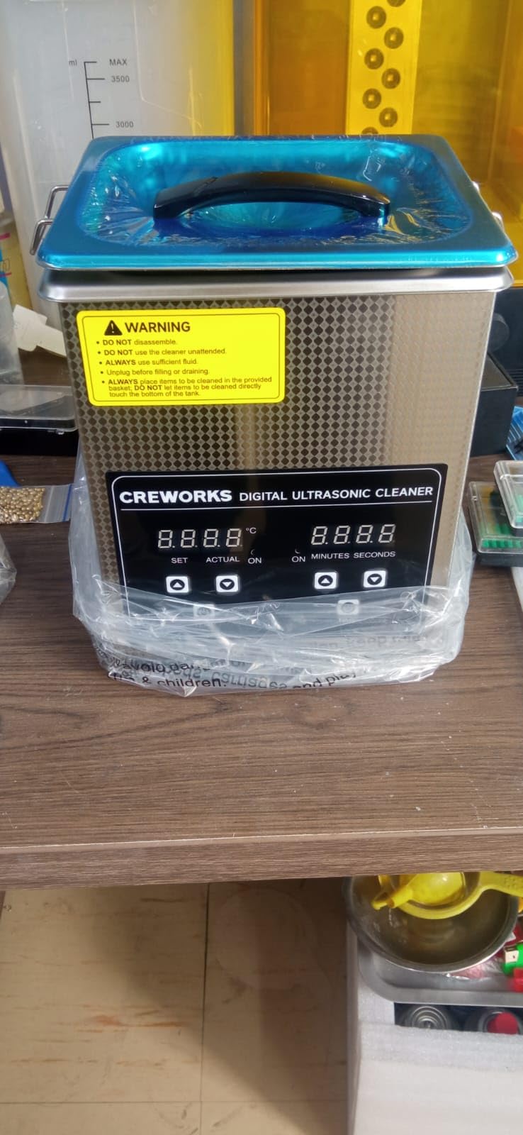 CREWORKS 2L Jewelry Cleaning Machine - 40kHz Digital Sonic Cleaner customer photo 2