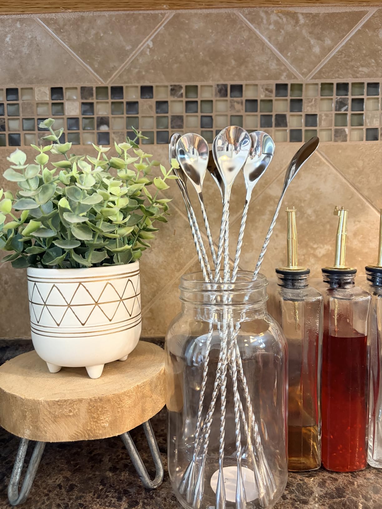 4 Pcs Bar Spoon Set, 12