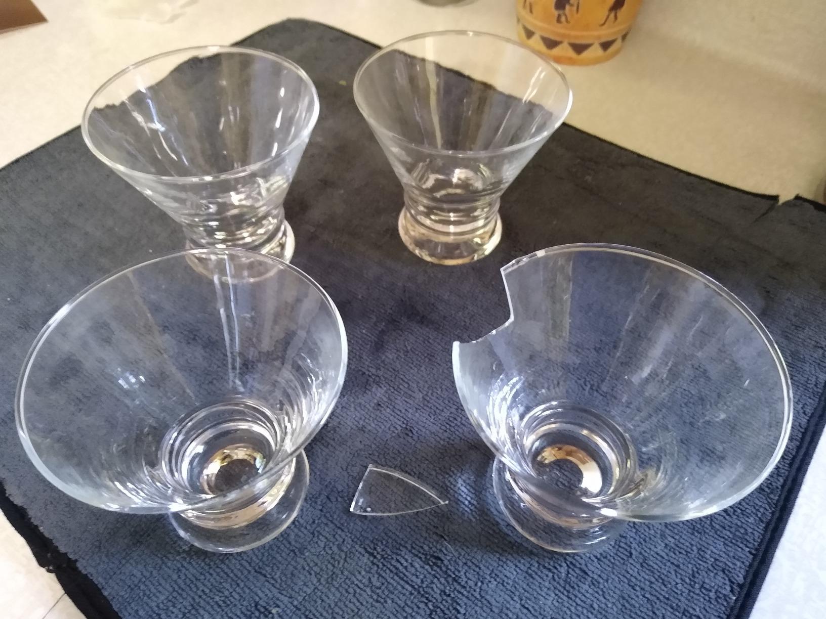 JoyJolt Afina Stemless Martini Glasses Set of 4, 8.5oz Liquor Drinking Glasses for Cocktail and Margarita, Bar Glass Cups, Glass Dessert Cups customer photo 1