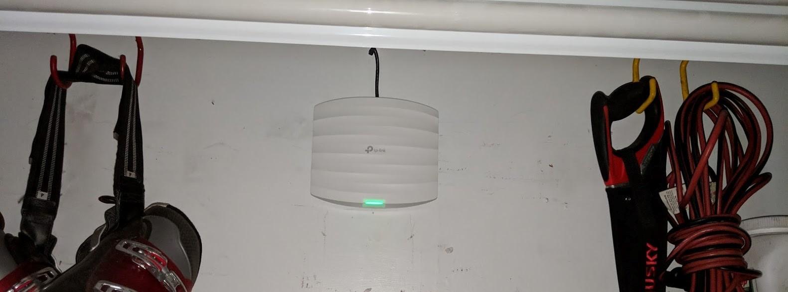 TP-Link EAP225 AC1350 Gigabit Wireless Access Point, Dual Band, Business WiFi Solution w/Mesh Support, Seamless Roaming & MU-MIMO, PoE Powered, SDN Integrated Cloud Access & Omada App, White customer photo 2