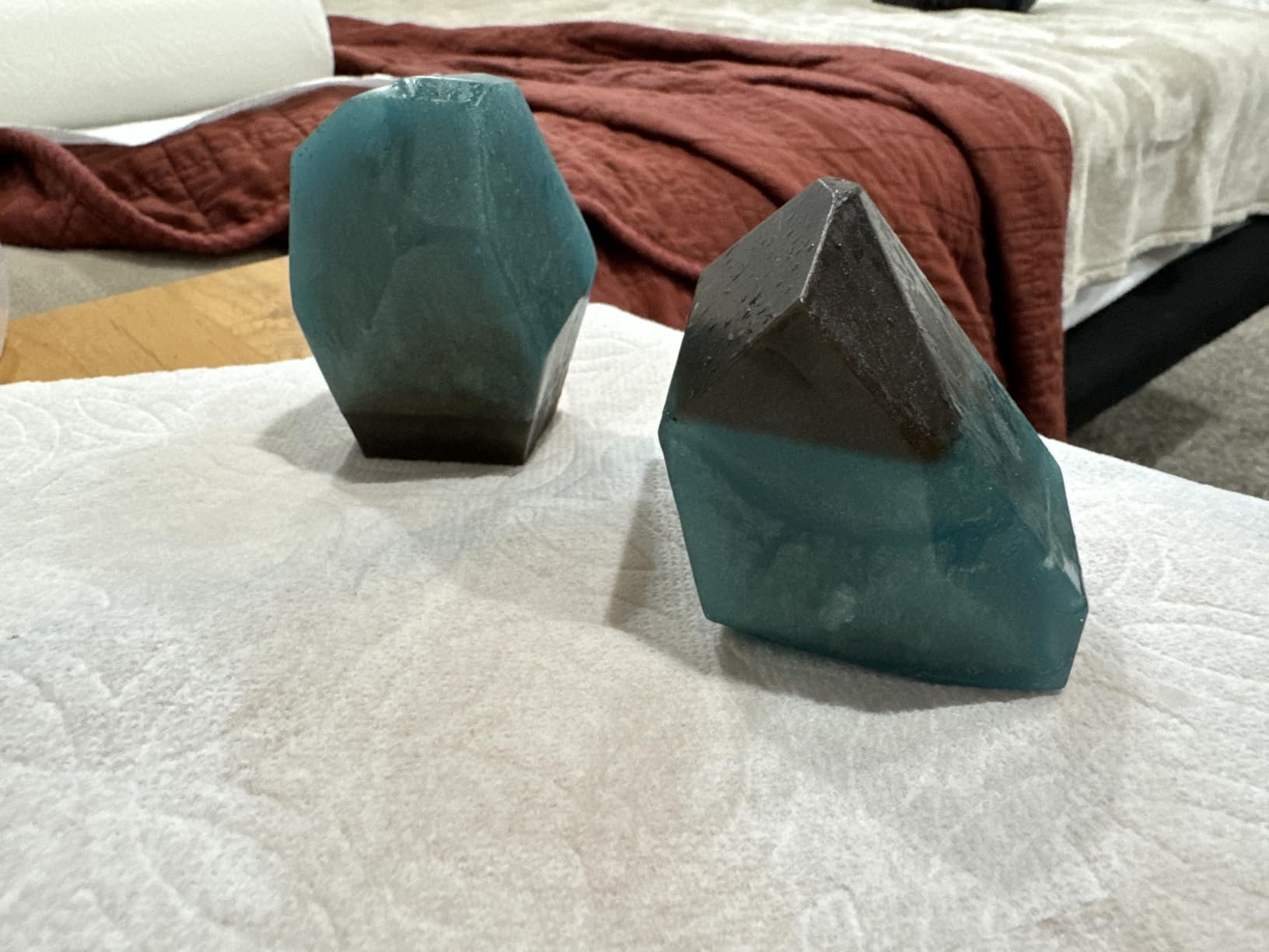 Large Multi-Faceted Gem Stone Resin Epoxy Mold for Jewelry Soap, Ice Making, Gemstone Isomalt Baking, Cabochon Candle Craft Projects 6-Pack customer photo 2