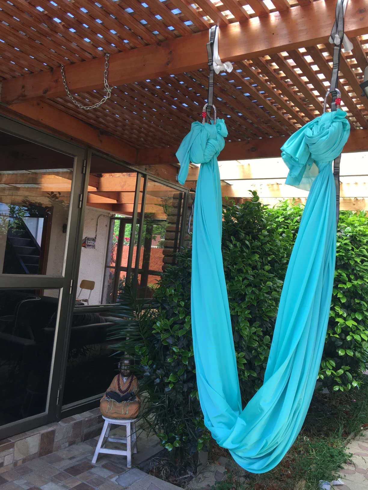 F.Life Aerial Silk Yoga Hammock & Swing for yoga Inversion,Strength training,starter hardware kit customer photo 1