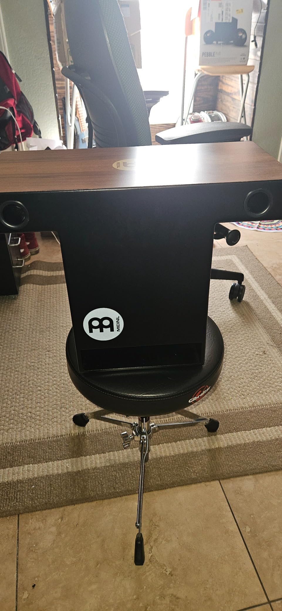Meinl Pickup Slaptop Cajon Box Drum with Internal Snares and Forward Projecting Sound Ports -NOT MADE IN CHINA - Walnut Playing Surface, 2-YEAR WARRANTY (PTOPCAJ2WN) customer photo 1