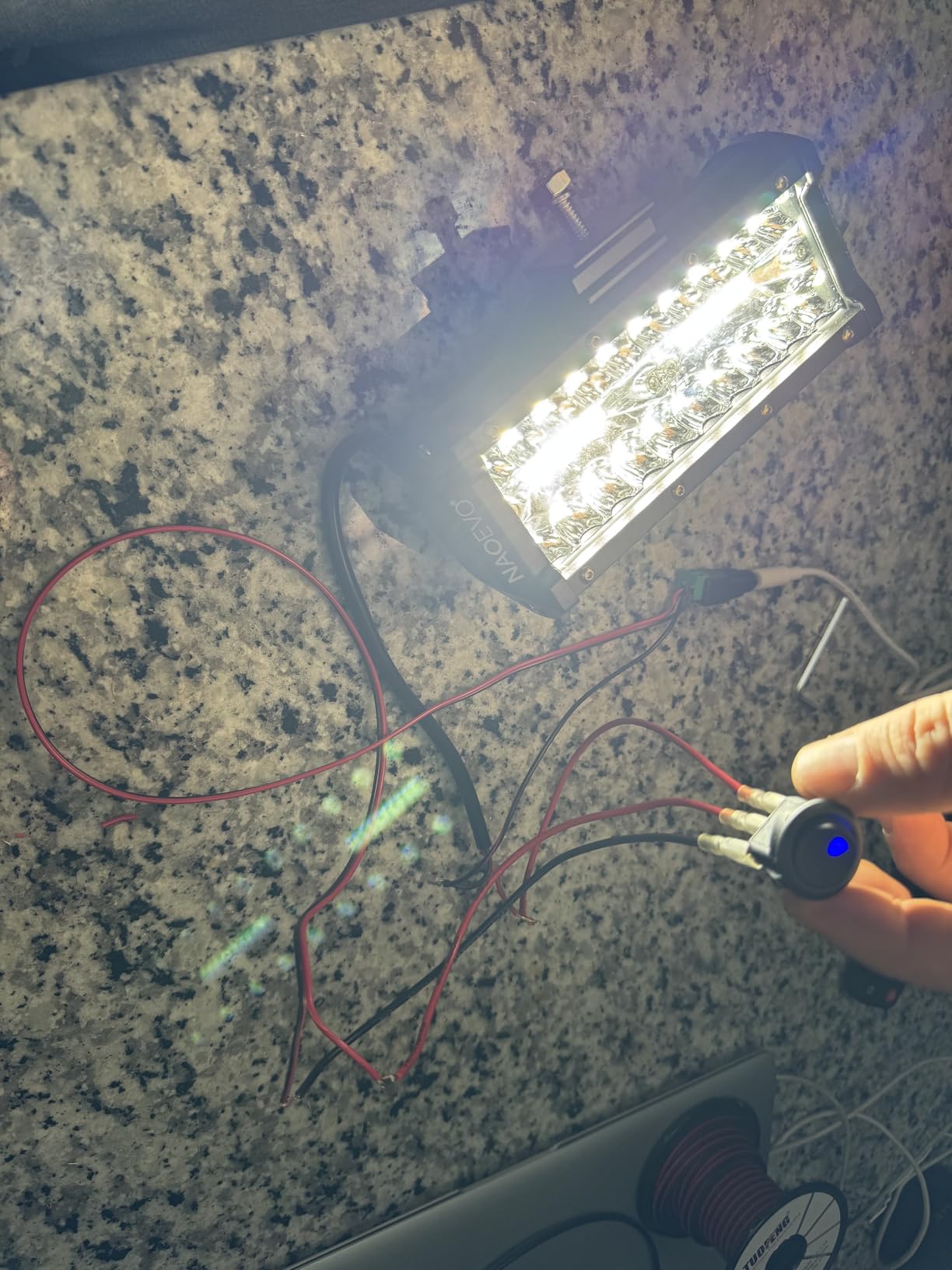 NAOEVO 7 Inch LED Light Bar, 240W 24,000LM LED Fog Lights, White customer photo 2