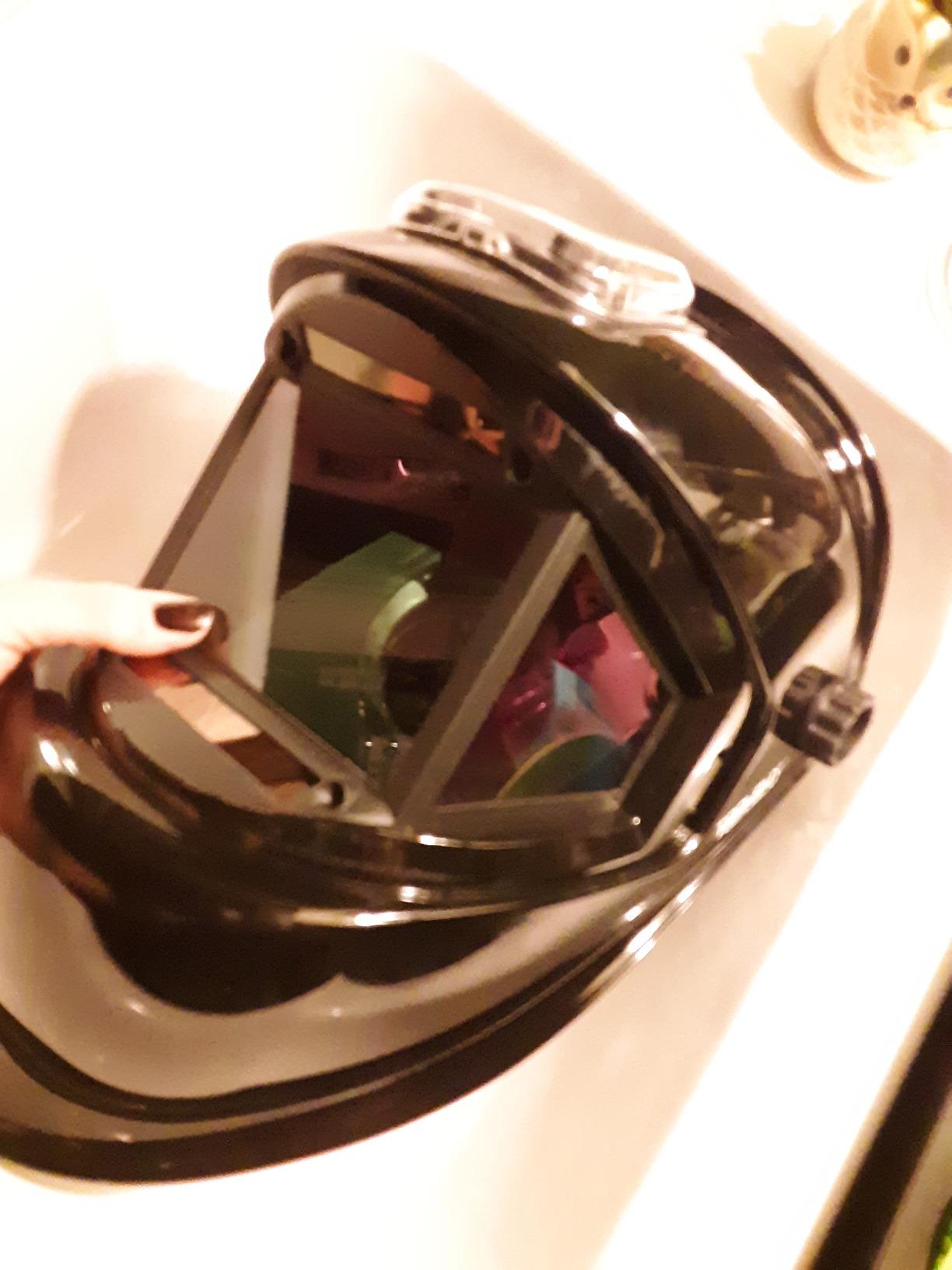 TGR Panoramic 180 View Solar Powered Auto Darkening Welding Helmet - True Color customer photo 2