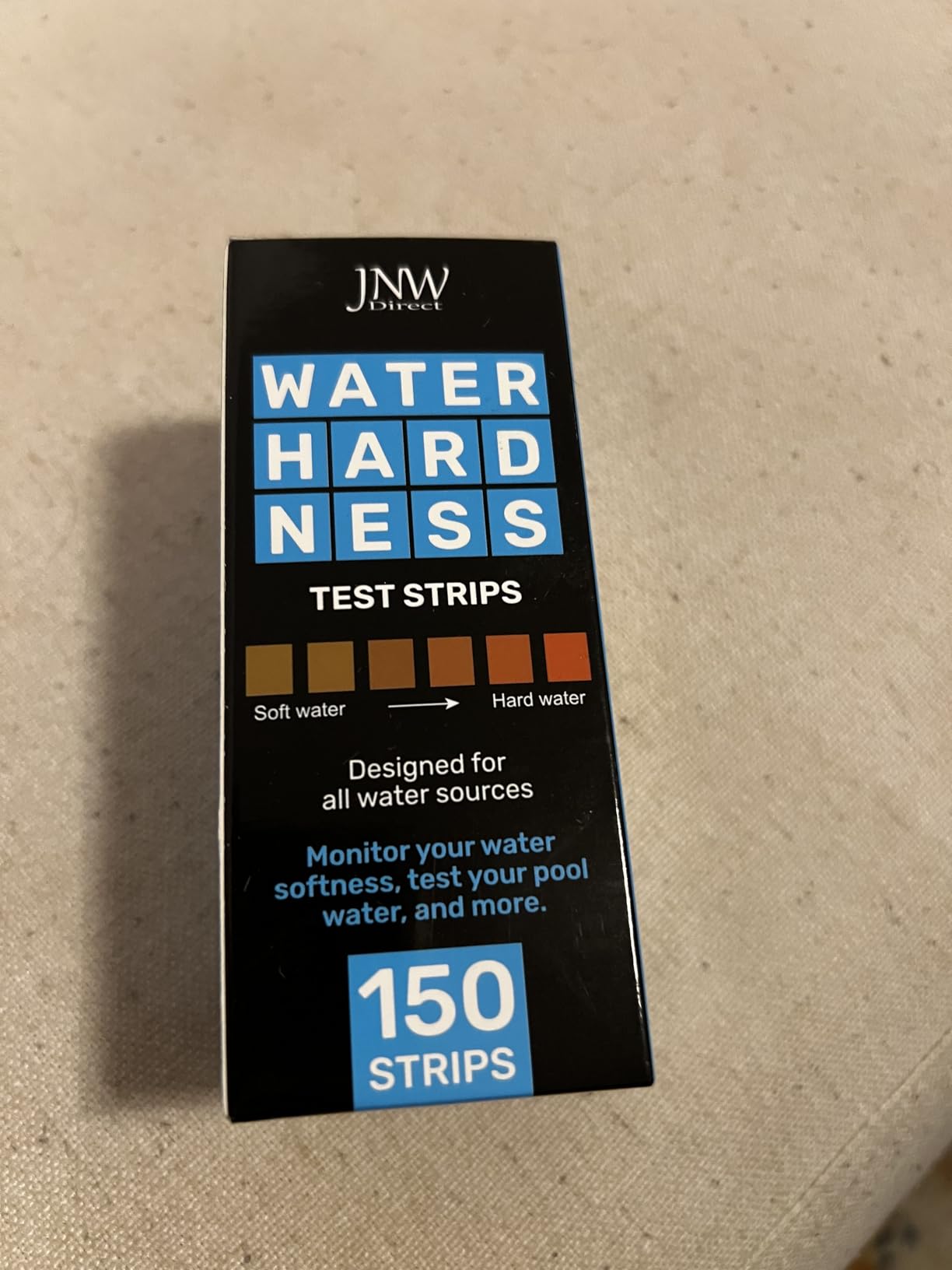 JNW Direct Water Hardness Test Strips for Home Water - 150 Strips Kit customer photo 1