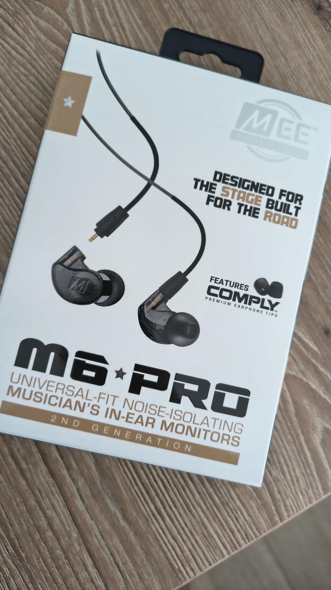 MEE audio M6 PRO In Ear Monitor Headphones for Musicians, 2nd Gen Model With Upgraded Sound, Memory Wire Earhooks & Replaceable Cables, Noise Isolating Professional Earbuds, 2 Cords Included (Clear) customer photo 2