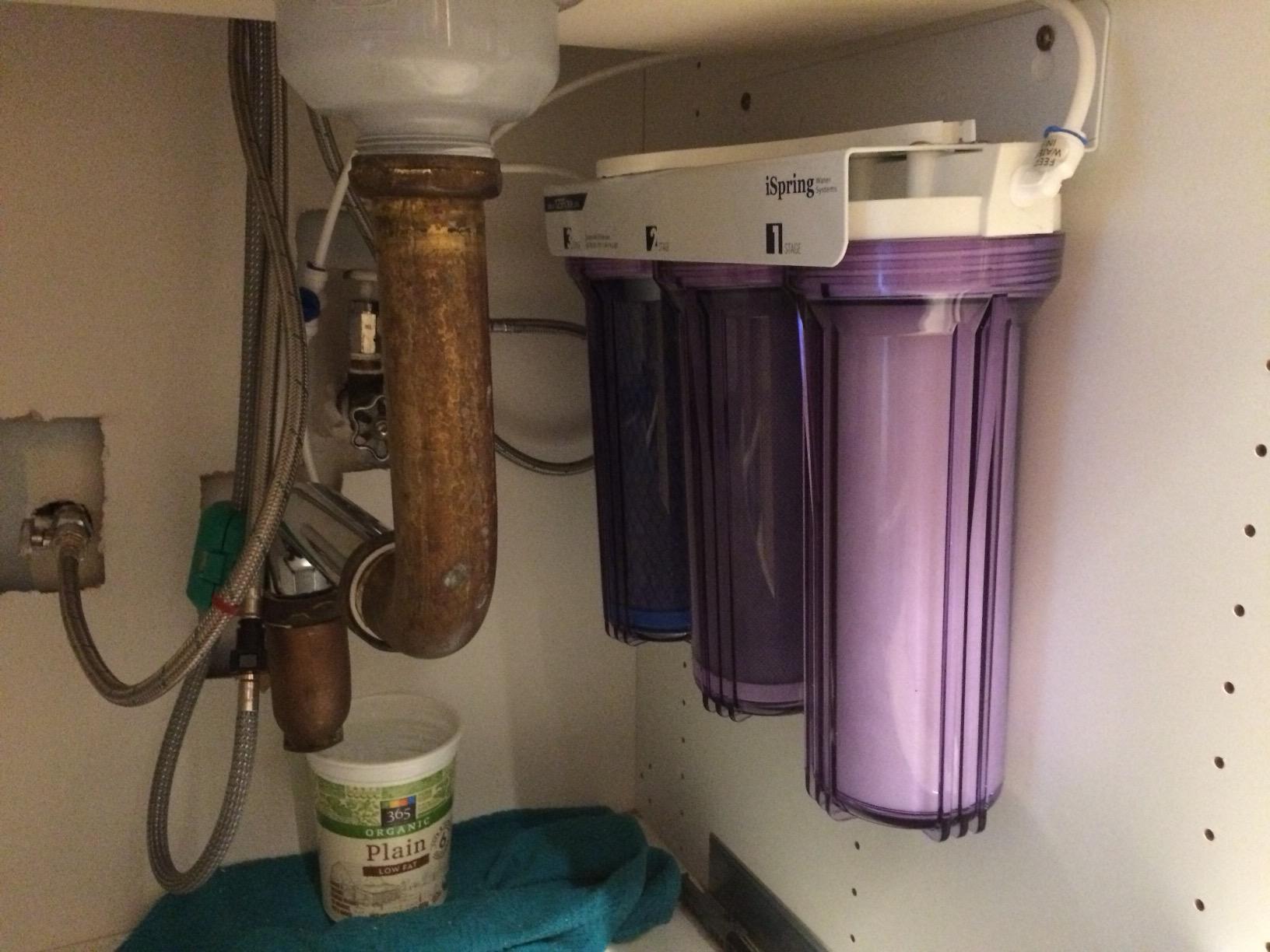 iSpring US31 3-Stage Under Sink Water Filter System with Faucet, 1 Year customer photo 1
