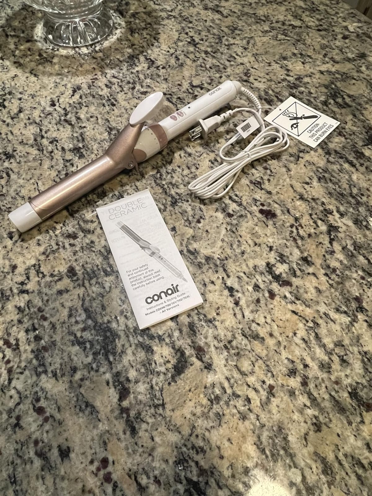 Conair Curling Iron, Double Ceramic, 1