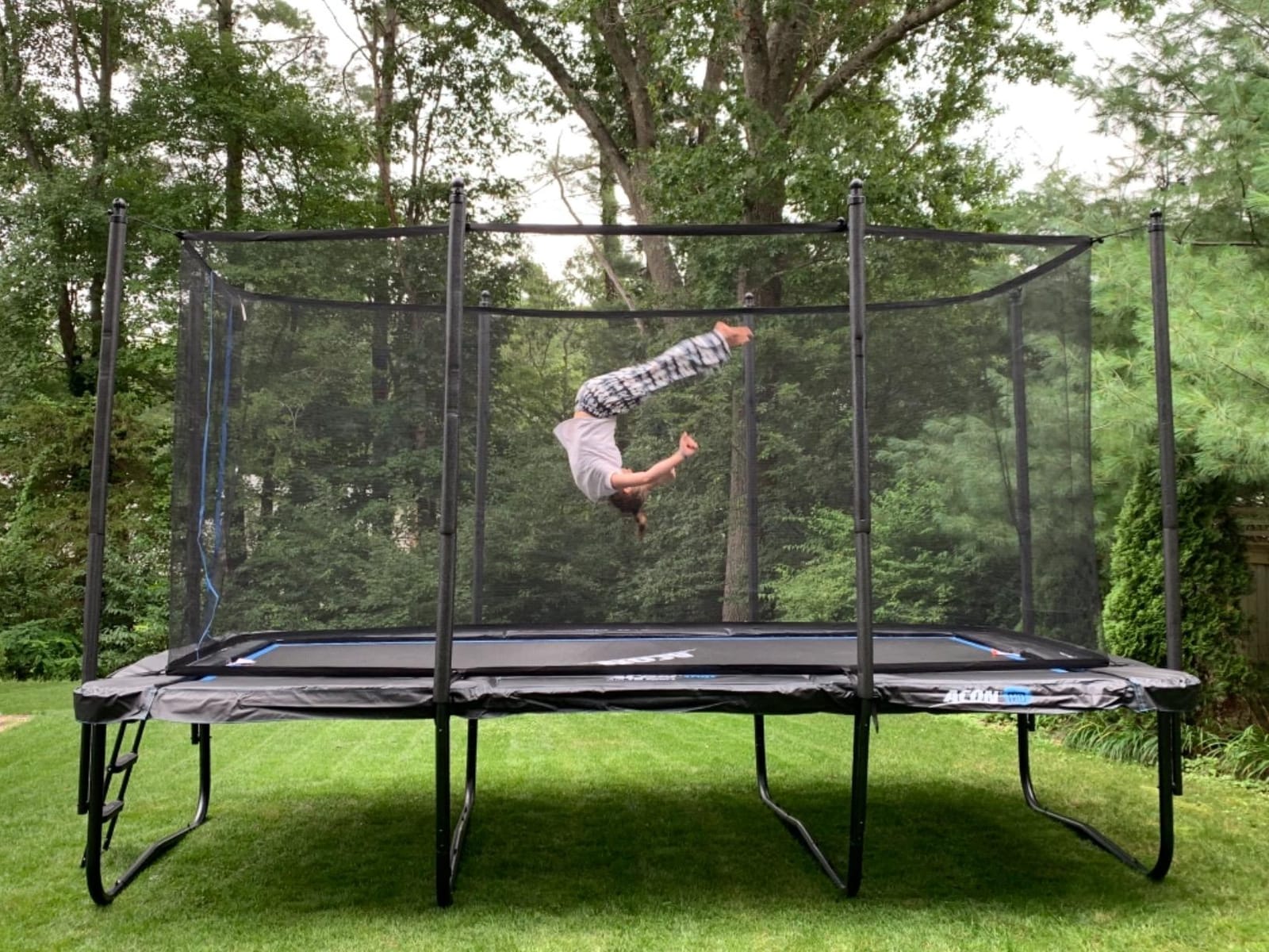 ACON 16 HD Rectangular Trampoline 17x9.8 ft, 140 HD Springs, SafeMat customer photo 2