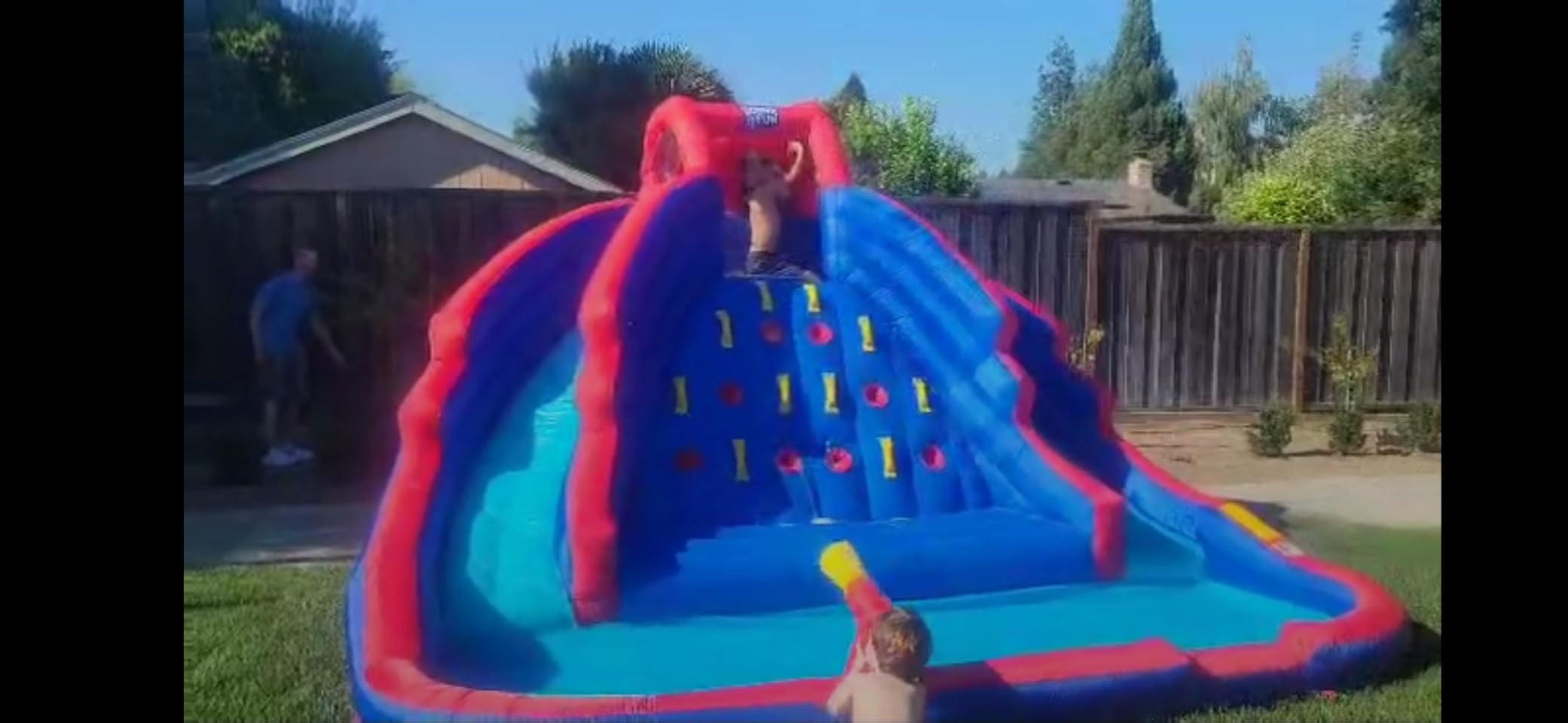 SUNNY & FUN Ultra Climber Inflatable Water Slide Park with Two Slides customer photo 1
