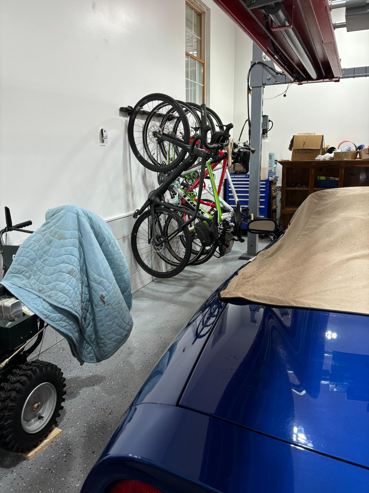 StoreYourBoard Bike Storage Rack – Heavy Duty Garage Bike Rack for 5 Bicycles, Space-Saving Vertical Bike Rack, Adjustable Wall Bike Mount for Garage Organizer, Bicycle Hanger, Holds 300 lbs customer photo 2
