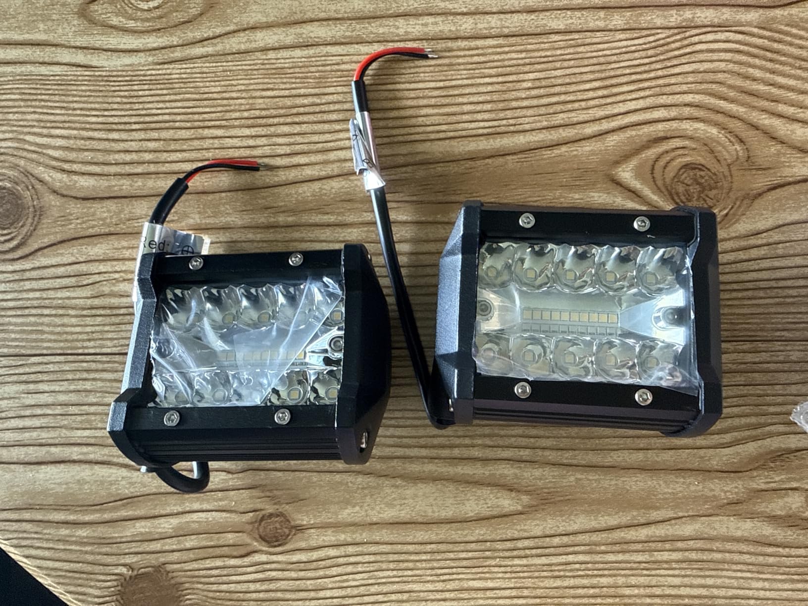 Nilight Led Light Pods 2PC 4Inch 60W Flood Spot Combo Triple Row Driving Lamp Roof Bumper Off Road LED Work Lights Pods for Van Camper Wagon Car Pickup Golf Cart ATV UTV SUV Truck Boat 4x4 customer photo 1