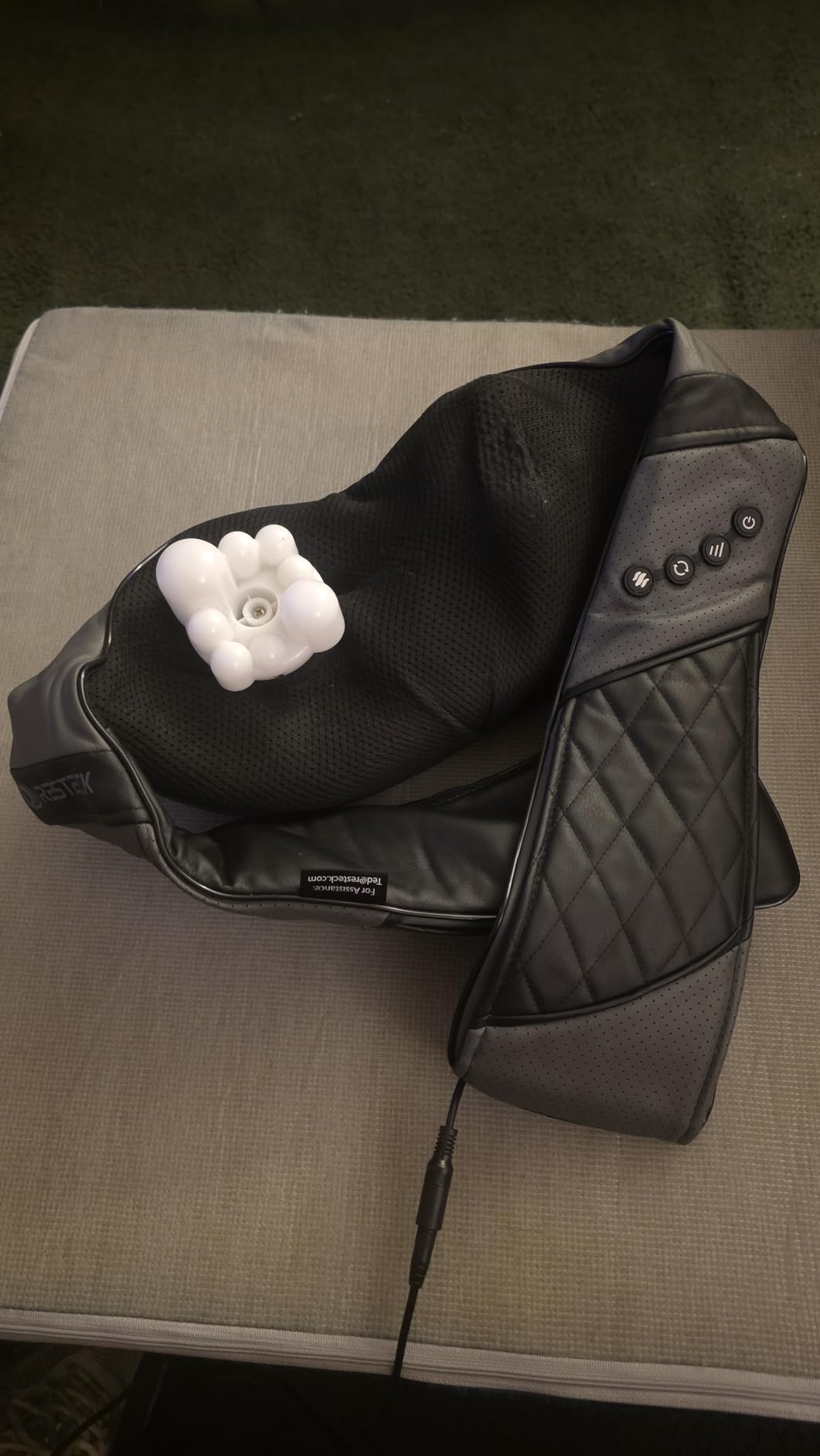 RESTECK Massagers for Neck and Back with Heat - Deep Tissue 3D Kneading Pillow, Electric Shiatsu Shoulder Massage, Foot, Legs,Body - Relieve Muscle Pain - Office, Home & Car customer photo 2