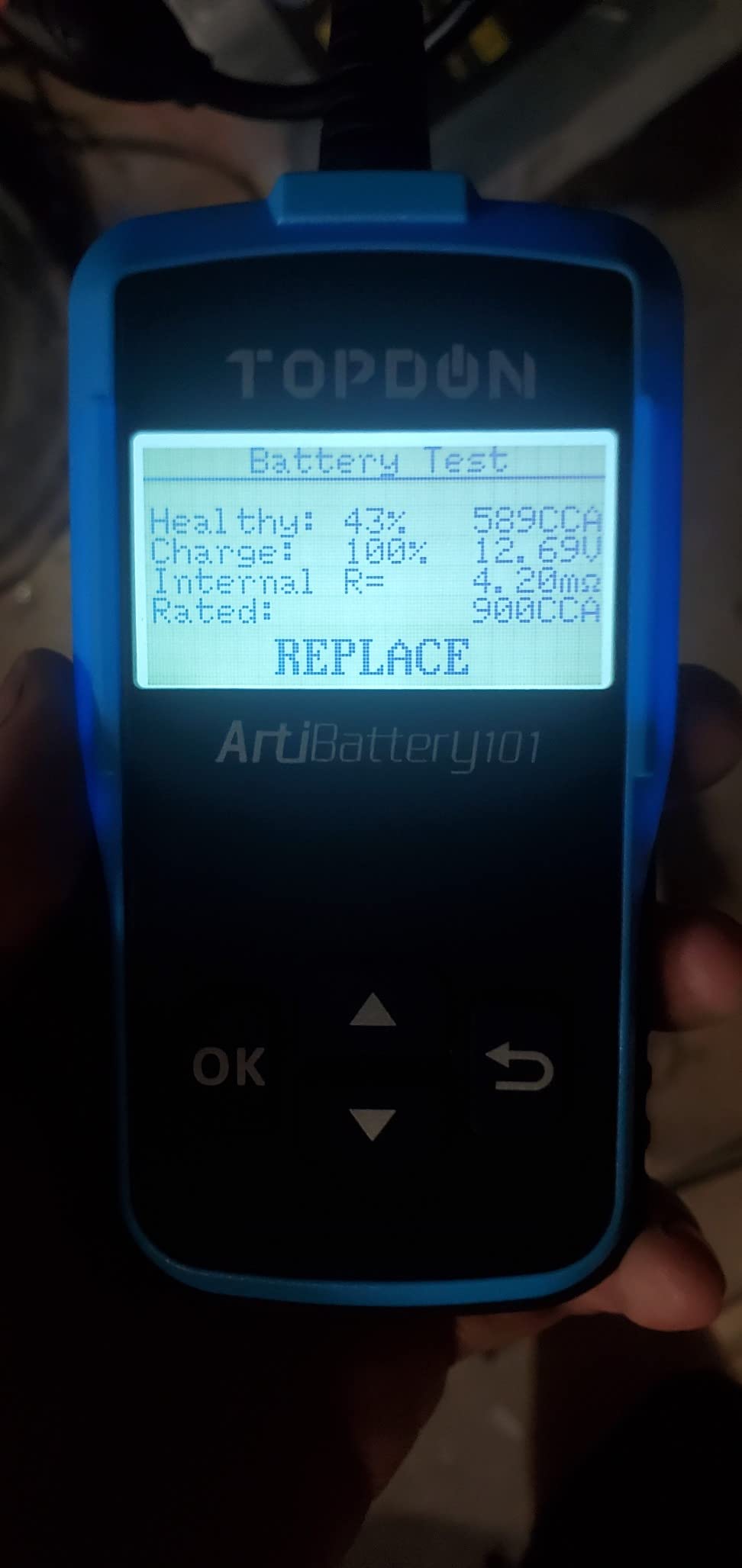 TOPDON AB101 Car Battery Tester 12V Load Tester on Cranking Charging System customer photo 1
