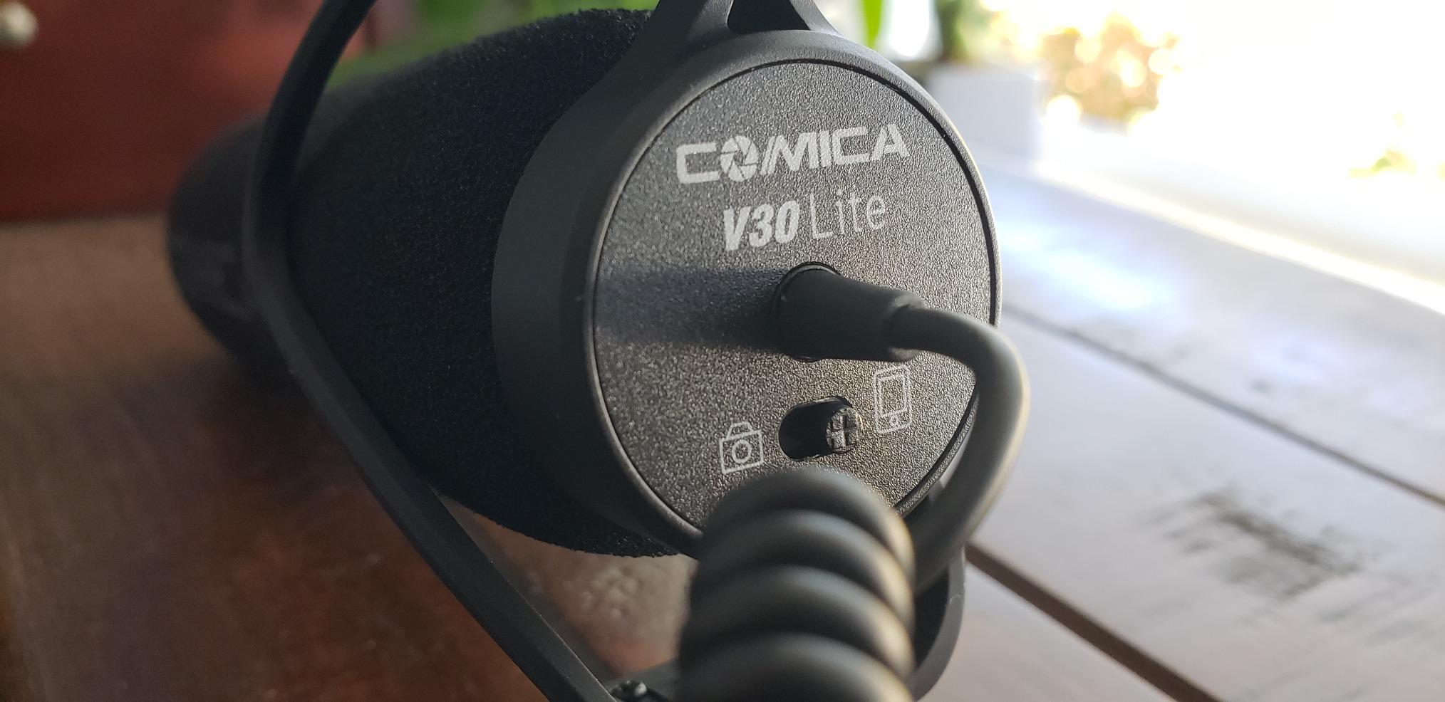 COMICA CVM-V30 LITE Video Microphone,Super-Cardioid Condenser On-Camera Shotgun Microphone for Canon Nikon Sony Panasonic DSLR Cameras,Mic for iPhone Android Smartphone with 3.5mm Jack(Red) customer photo 1