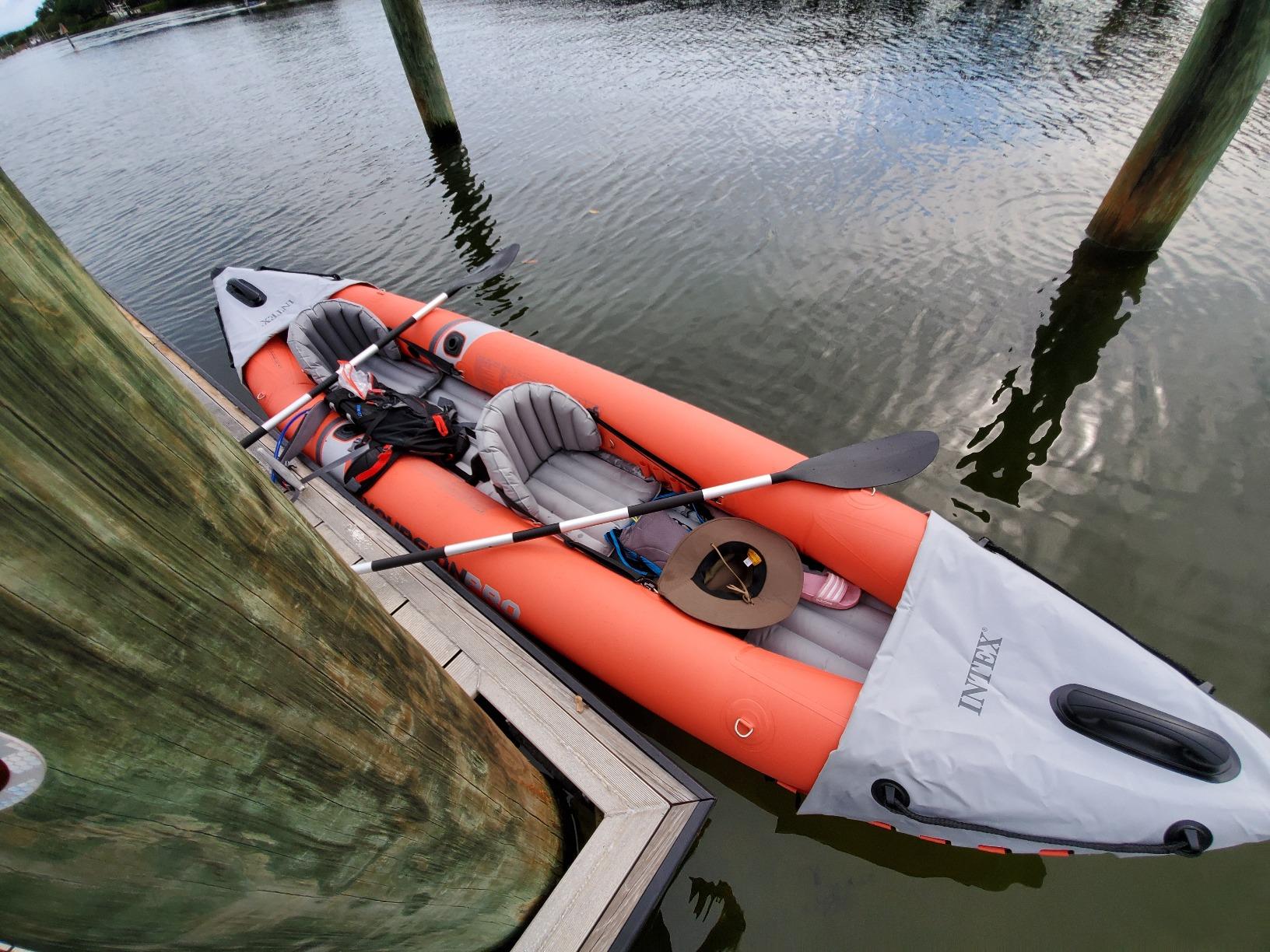 INTEX Excursion Pro K2 Inflatable Kayak 2-Person Set with Paddles & Pump customer photo 2