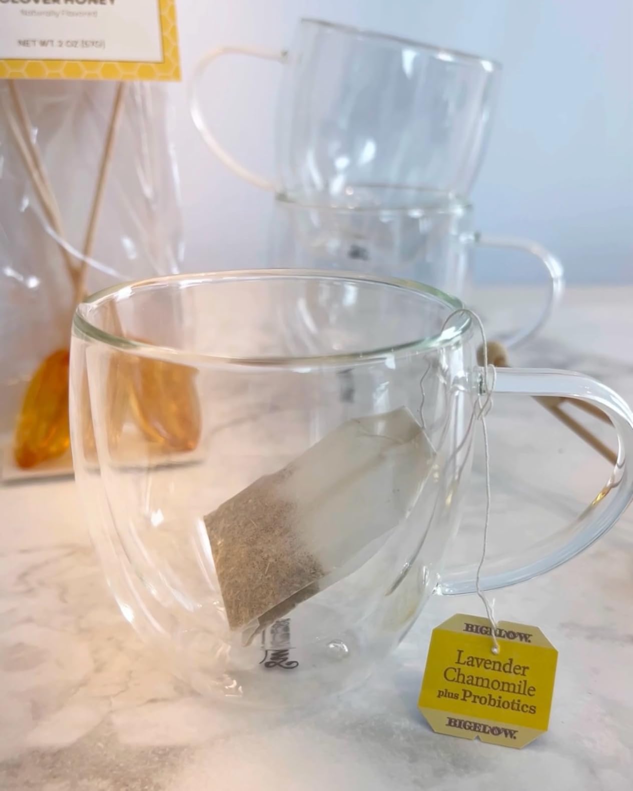 Sweese Clear Coffee Mugs - 8 oz Double Wall Glass Coffee Mugs Set of 4, Perfect for Espresso, Latte, Cappuccino customer photo 1