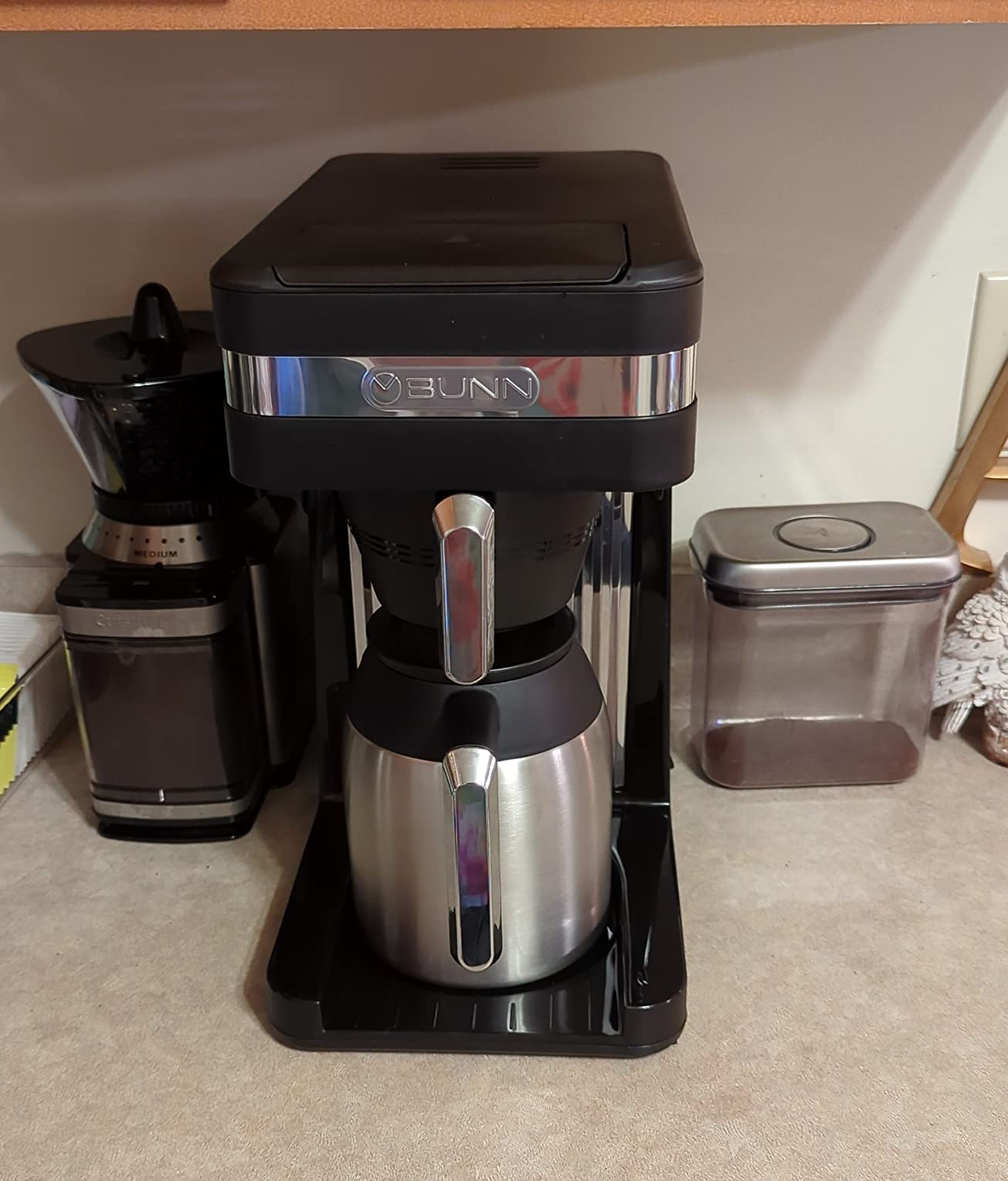 BUNN 55200 CSB3T Speed Brew Platinum Thermal Coffee Maker Stainless Steel, 10-Cup, Black customer photo 2