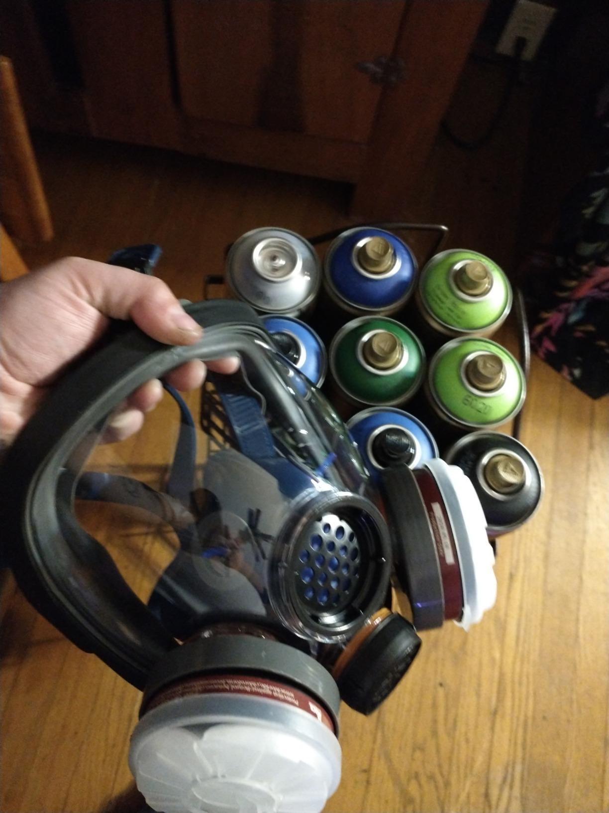 Parcil Distribution Full Face Respirator Mask - Air Purifying, Organic Vapor & Particulate - Industrial Use - CE Tested customer photo 1