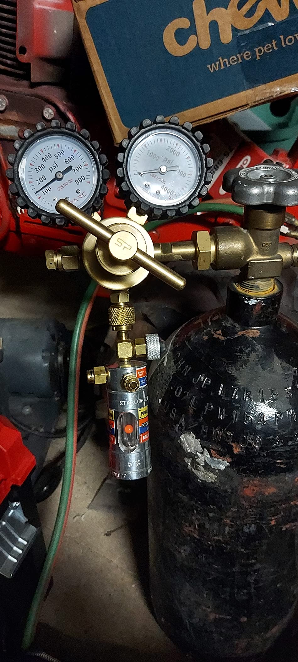 SPARC Premium Nitrogen Regulator HVAC - LIFETIME USA Warranty | 0-600PSI Delivery Pressure - for Brazing Purging Testing - CGA580 Inert Gas Helium Argon customer photo 1
