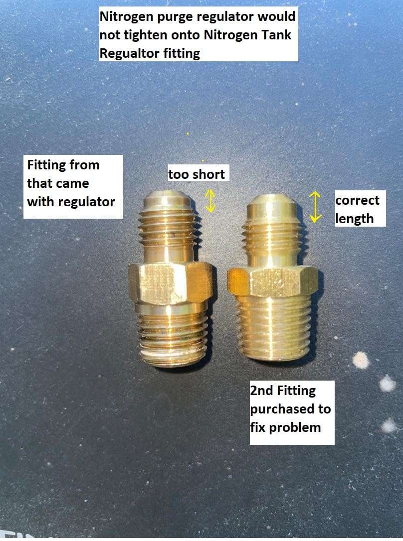 SPARC Premium Nitrogen Regulator HVAC - LIFETIME USA Warranty | 0-600PSI Delivery Pressure - for Brazing Purging Testing - CGA580 Inert Gas Helium Argon customer photo 2