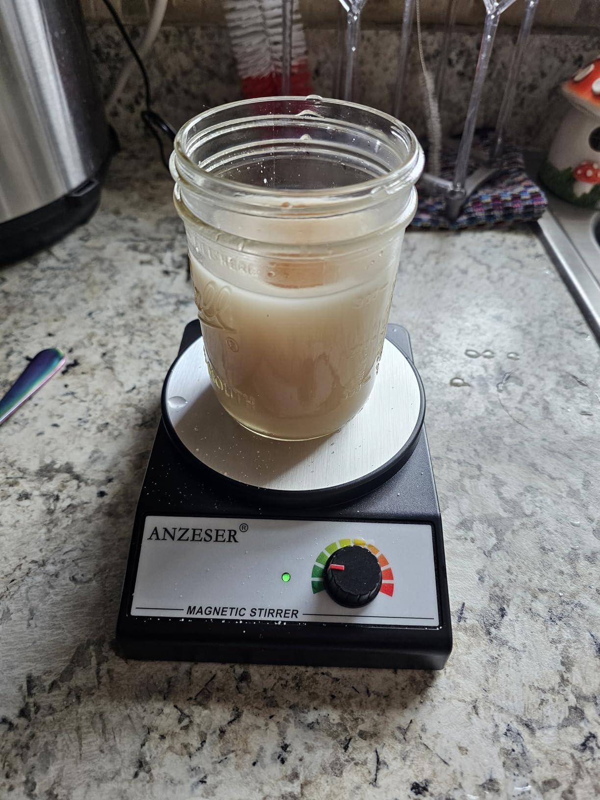 Magnetic Stirrer, Compact Round Simple Design Magnetic Stir Plate customer photo 1
