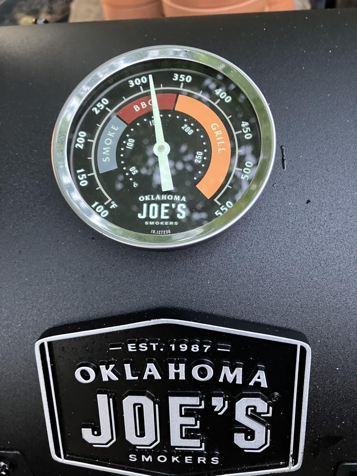 Oklahoma Joe's Rambler Portable Charcoal Grill with 218 sq. in. Cooking Area in Black customer photo 1