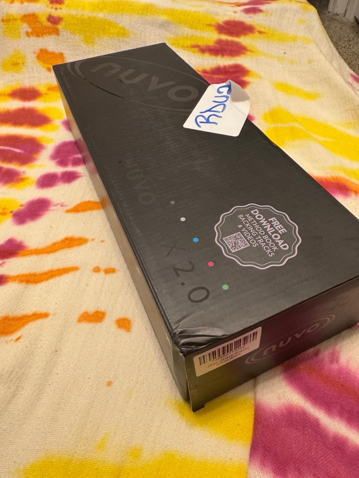 Nuvo jSax Beginner Saxophone, Black/Blue customer photo 2