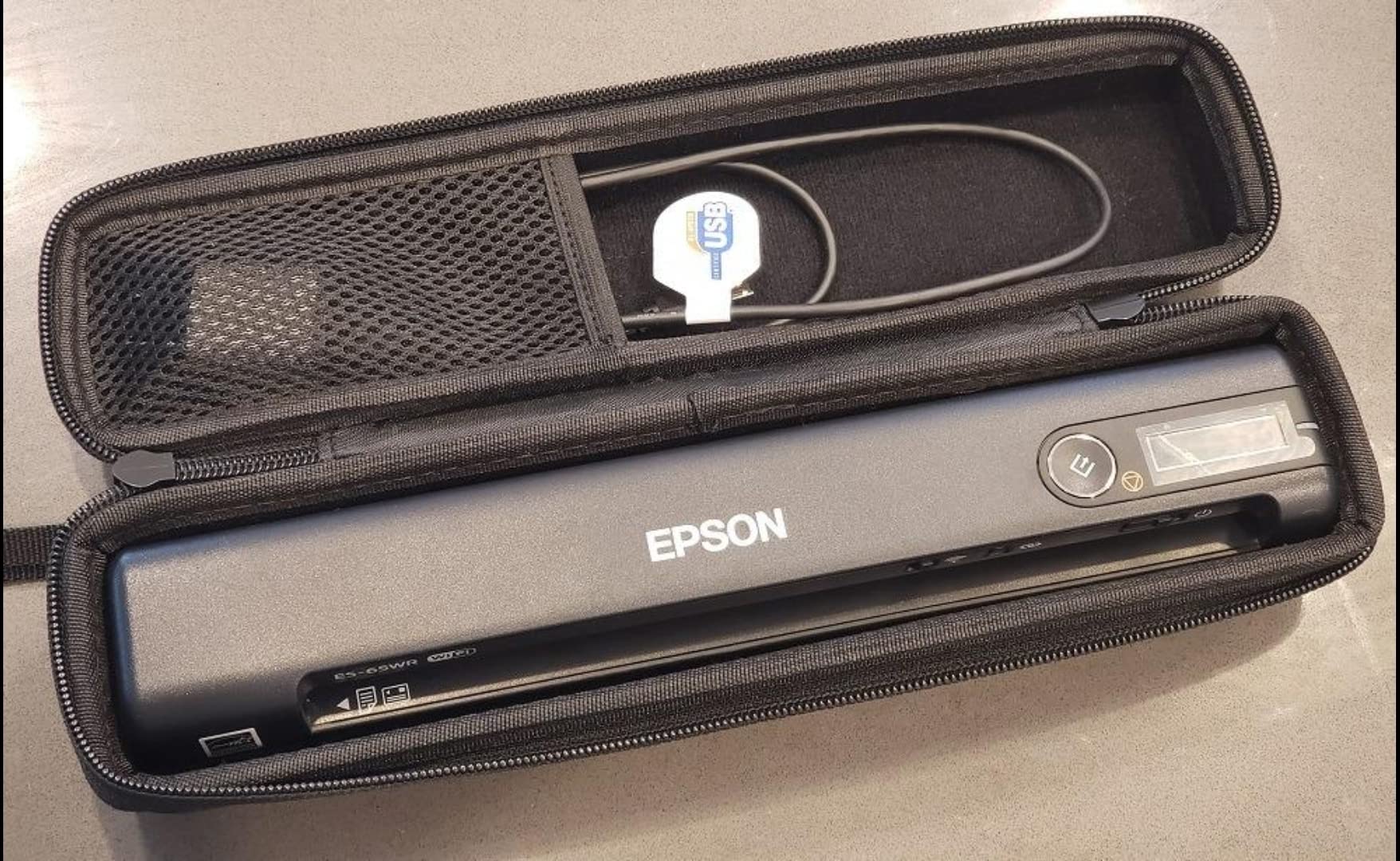 Epson Workforce ES-65WR Wireless Portable Sheet-fed Document Scanner with Premium Accounting Features for PC and Mac customer photo 1