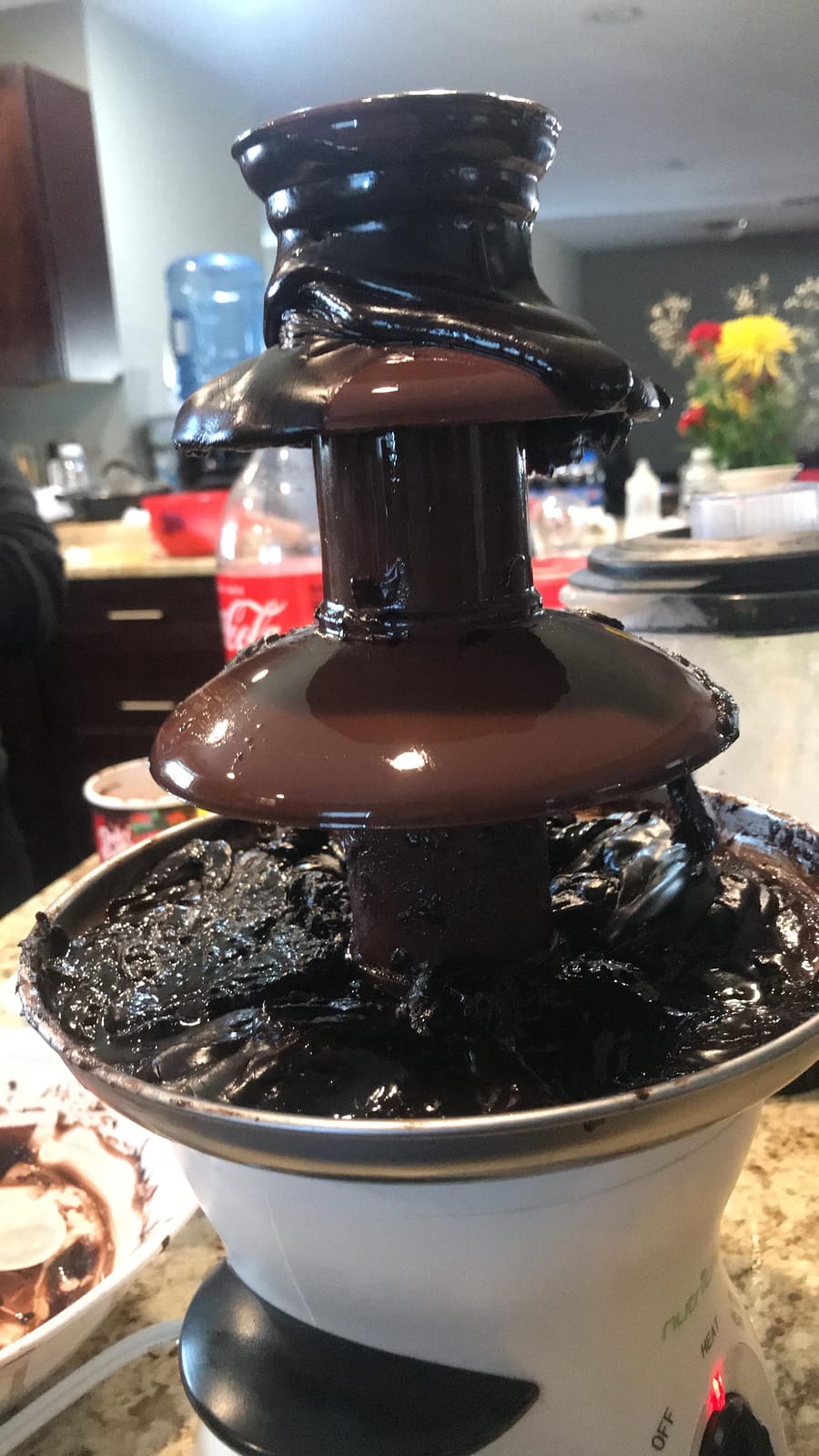 Nutrichef 3 Tier Chocolate Fondue Fountain - Electric Stainless Chocolate Dipping Warmer Machine - Warm & Melt Chocolate, Butter & Cheese - Great for Parties, Events & Weddings - Pot Capacity 16 OZ customer photo 1
