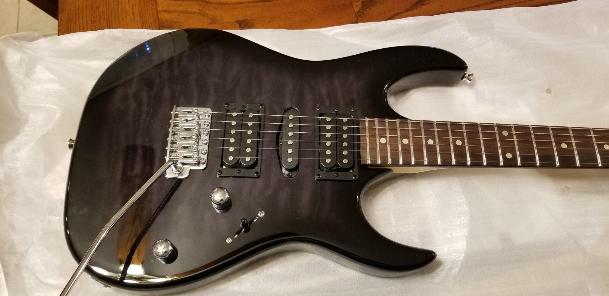 Ibanez Gio GRX70QA - Transparent Violet Sunburst customer photo 1