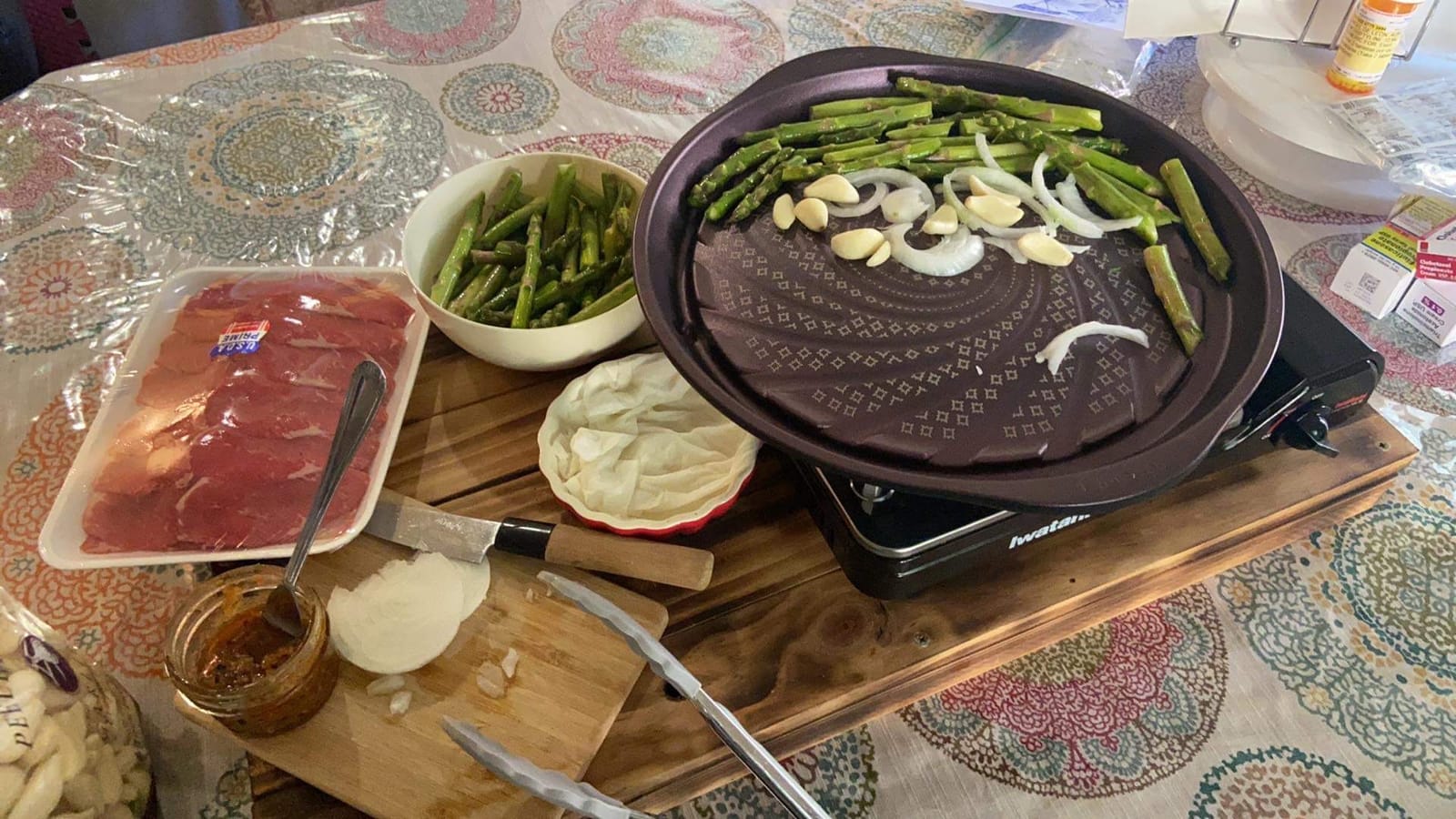 TECHEF - Stovetop Korean BBQ Non-Stick Grill Pan with Agni Portable Gas Stove Burner, Made in Korea (Grill Pan w Stove) customer photo 1