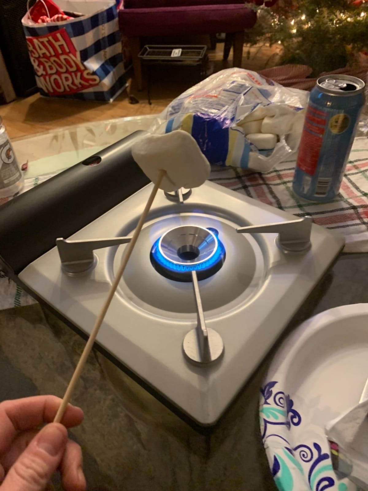 TECHEF - Stovetop Korean BBQ Non-Stick Grill Pan with Agni Portable Gas Stove Burner, Made in Korea (Grill Pan w Stove) customer photo 2