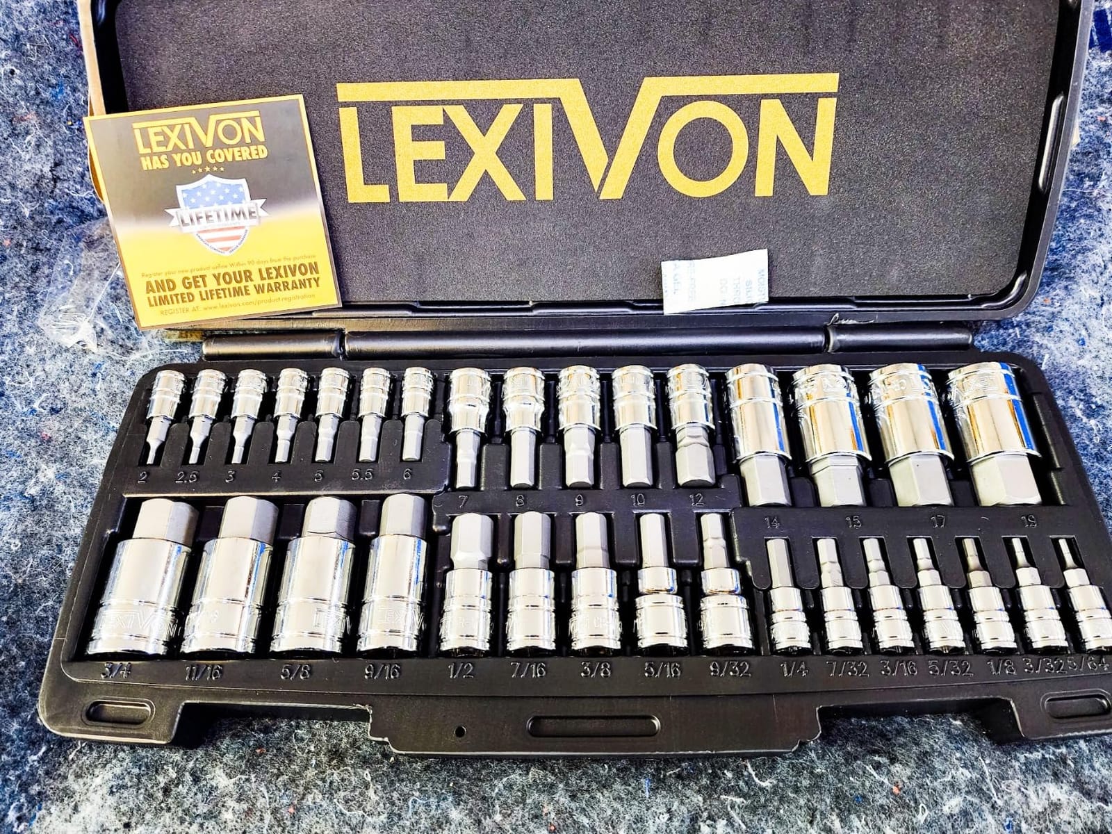 LEXIVON Master HEX Bit Socket Set, Premium S2 Alloy Steel | Complete 32-Piece, SAE and Metric Set | Enhanced Storage Case (LX-144) customer photo 2